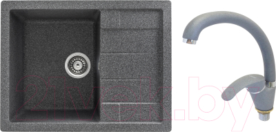 

Мойка кухонная Gerhans, B22 + смеситель LL5936B-24