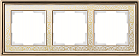 Рамка для выключателя Werkel Palacio Gracia WL77-Frame-03 / a041164 (золото/белый) - 