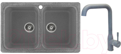 

Мойка кухонная Gerhans, C02 + смеситель KK4698-24