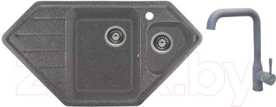 

Мойка кухонная Gerhans, E10 + смеситель KK4698-24