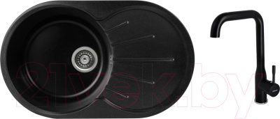 

Мойка кухонная Gerhans, A02 + смеситель КK4698-25