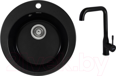 

Мойка кухонная Gerhans, A04 + смеситель КK4698-25
