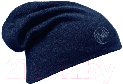 Шапка Buff Heavyweight Merino Wool Hat Solid / 111170.788.10.00 (синий)