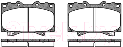 

Тормозные колодки Remsa, 070704