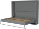 Шкаф-кровать трансформер Макс Стайл Wave 36мм 160x200 (серый пыльный U732 ST9) - 