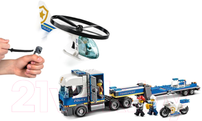 Конструктор Lego City Police Полицейский вертолетный транспорт 60244
