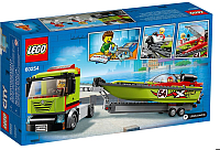 

Конструктор Lego, City Great Vehicles Транспортировщик скоростных катеров 60254