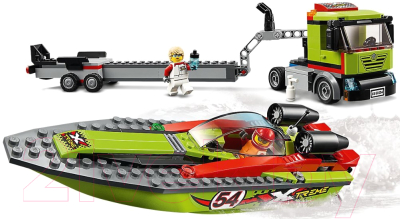 Конструктор Lego City Great Vehicles Транспортировщик скоростных катеров 60254
