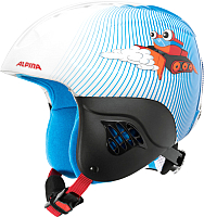 Шлем горнолыжный Alpina Sports Carat Snowcat / A9035-88 (р-р 48-52, белый/голубой) - 
