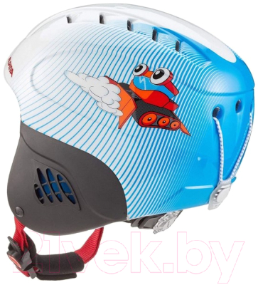 Шлем горнолыжный Alpina Sports Carat Snowcat / A9035-88 (р-р 48-52, белый/голубой)