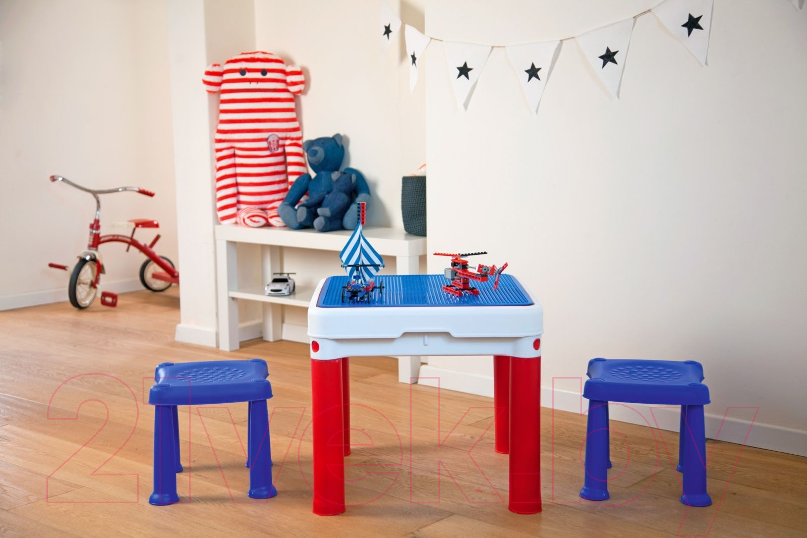 Развивающий игровой стол Keter Construction Play Table / 227497