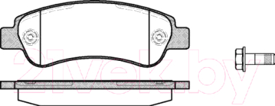 

Тормозные колодки Remsa, 123800