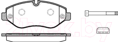 

Тормозные колодки Remsa, 124500