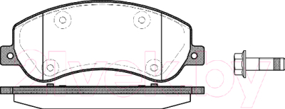 Тормозные колодки Remsa 125000