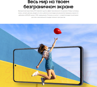Смартфон Samsung Galaxy A51 128GB / SM-A515FZKCSER (черный)