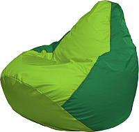 Бескаркасное кресло Flagman Груша Мега Super Г5.1-166 (салатовый/зеленый) - 