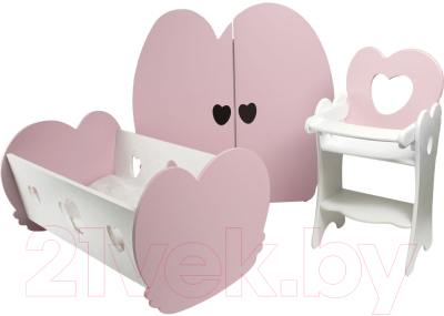 Набор аксессуаров для куклы Paremo Набор мебели / PFD120-21 (нежно-розовый)