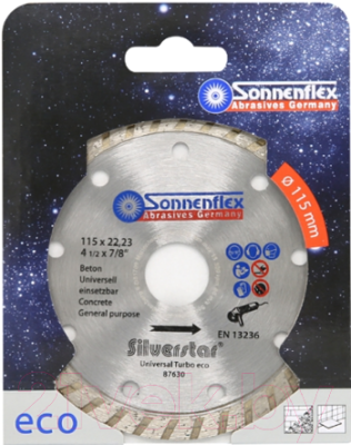 Отрезной диск алмазный Sonnenflex Universal Turbo Eco Silverstar 87630