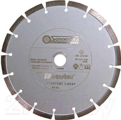 Отрезной диск алмазный Sonnenflex Universal Laser Silverstar 81804