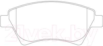 

Тормозные колодки NiBK, PN0350