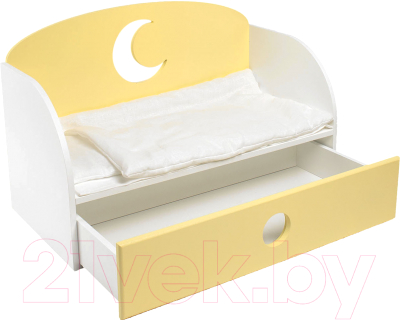 Аксессуар для пупса Paremo Диван-кровать Луна / PFD120-20 (желтый)