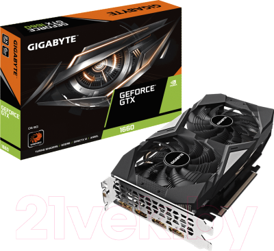 Видеокарта Gigabyte GeForce GTX 1660 D5 6GB (GV-N1660D5-6GD)