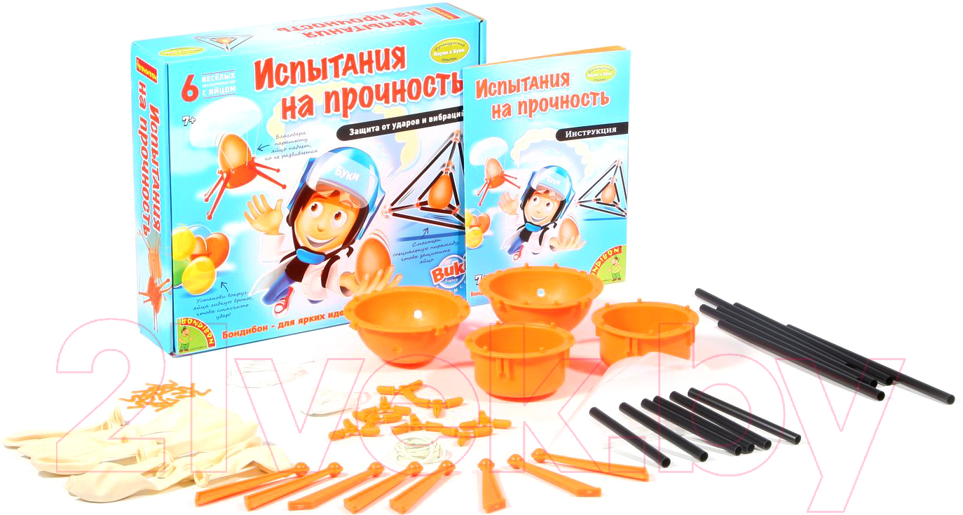 Набор для опытов Bondibon Испытания на прочность / ВВ1026 (6 экспериментов) — фото 2
