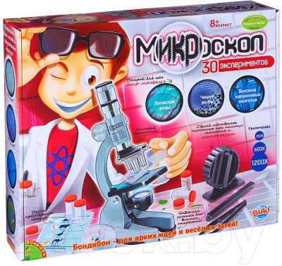 

Научная игра Bondibon, Микроскоп. 30 экспериментов / ВВ1046