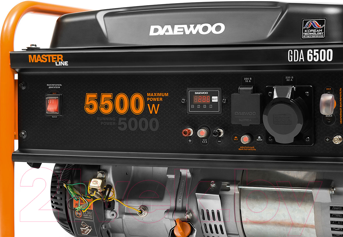 Бензиновый генератор Daewoo Power GDA 6500