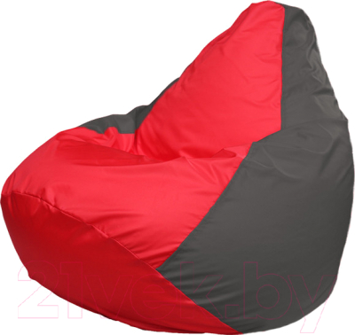 Бескаркасное кресло Flagman Груша Мега Super Г5.1-170 (красный/темно-серый)