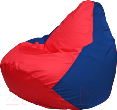 Бескаркасное кресло Flagman Груша Мега Super Г5.1-172 (красный/синий)