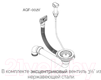 Мойка кухонная Aquasanita SR101АW (серебристый)