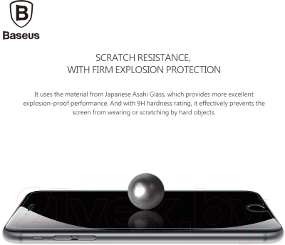 Защитная пленка для телефона Baseus Light-Thin Protective для iPhone 7+ / 8+ (прозрачный)