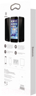Защитное стекло для телефона Baseus Tempered Glass Screen Anti-Spy для iPhone 7 / 8 (черный)