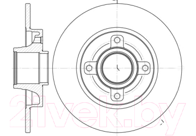 

Тормозной диск Remsa, 6101400