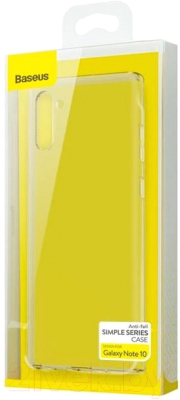 Чехол-накладка Baseus Simple для Galaxy Note10 (прозрачный)