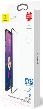Защитное стекло для телефона Baseus Full Screen And Full Glass для iPhone X / XS / 11 Pro (черный)