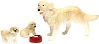 Комплект аксессуаров для кукольного домика Lundby Пес семьи со щенками / LB-60805500 - 