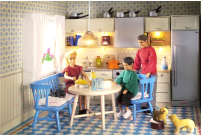 Комплект аксессуаров для кукольного домика Lundby Пес семьи со щенками / LB-60805500