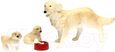 Комплект аксессуаров для кукольного домика Lundby Пес семьи со щенками / LB-60807400
