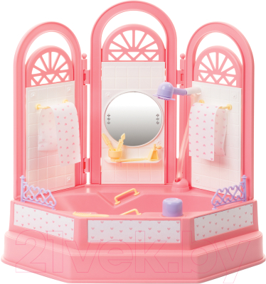 

Комплект аксессуаров для кукольного домика Огонек, Ванная комната. Маленькая принцесса / С-1335