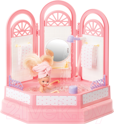 Комплект аксессуаров для кукольного домика Огонек Ванная комната. Маленькая принцесса / С-1335