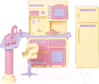 Комплект аксессуаров для кукольного домика Огонек Кухня. Маленькая принцесса / С-1437