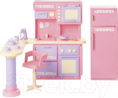 Комплект аксессуаров для кукольного домика Огонек Кухня. Маленькая принцесса / С-1436