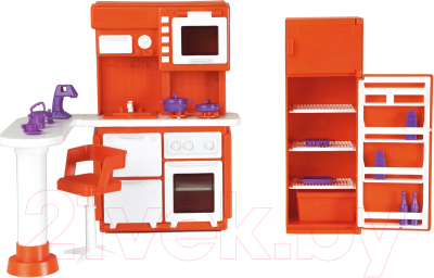 Комплект аксессуаров для кукольного домика Огонек Мебель для кухни. Конфетти / С-1339