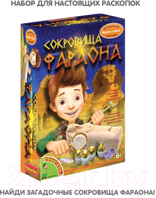 Изображение товара Набор для опытов Bondibon Исторические раскопки. Сокровища фараона / ВВ1359