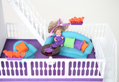 Комплект аксессуаров для кукольного домика Огонек Мебель для гостиной. Конфетти / С-1336
