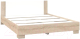 Полуторная кровать Империал Аврора 120 с основанием (дуб сонома/белый) - 