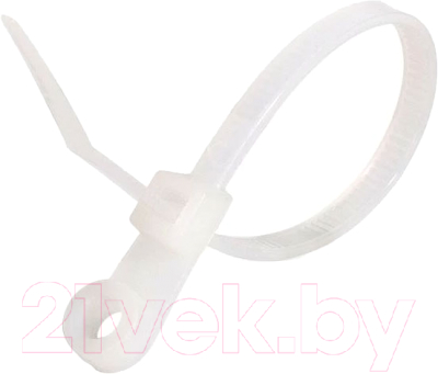 Стяжка для кабеля Fortisflex КСО 80529 (100шт, белый)