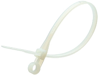 Стяжка для кабеля Fortisflex КСО 80531 (100шт, белый) - 